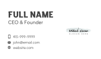 Fancy Watercolor Wordmark Business Card Image Preview