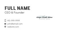 Fancy Watercolor Wordmark Business Card Preview