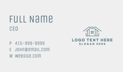 Roofing Renovation Roof Business Card Image Preview