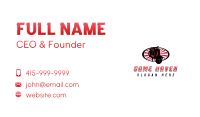 Red Motorcycle Oval Sunburst Business Card Image Preview