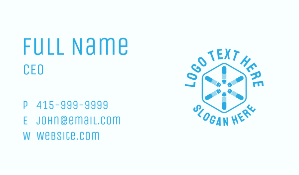 Test Tube Centrifuge Hexagon Business Card Design Image Preview