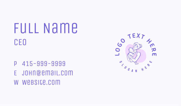 Mother Child Pediatrician Business Card Design Image Preview