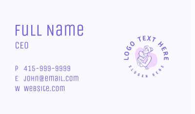 Mother Child Pediatrician Business Card Image Preview