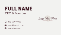 Cosmetics Cursive Wordmark Business Card Image Preview