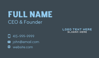 Generic Wordmark Firm Business Card Image Preview