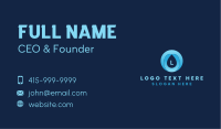 Water Drop Lettermark Business Card Image Preview