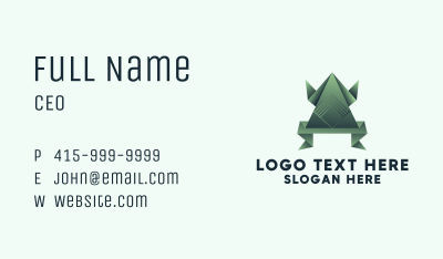 Toad Frog Papercraft  Business Card Image Preview
