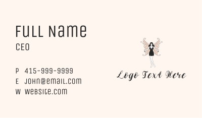 Magical Fairy Woman Business Card Image Preview