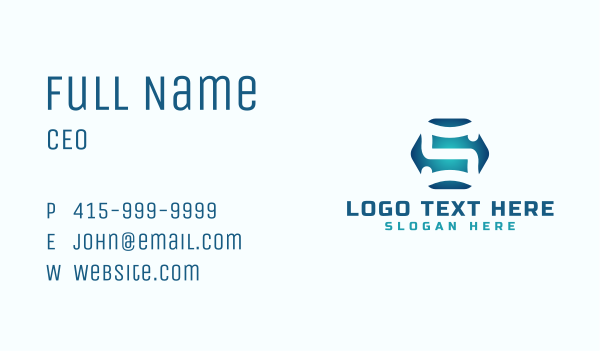 Business Hexagon Letter S Business Card Design Image Preview