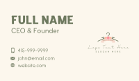 Floral Clothing Hanger Business Card Image Preview