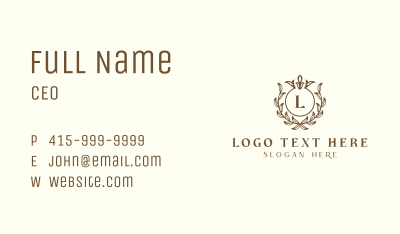 Luxury Boutique Letter Business Card Image Preview