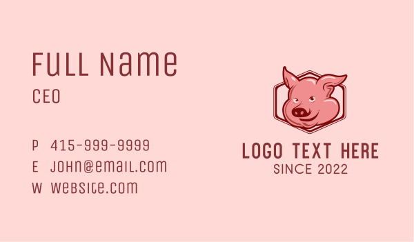 Fresh Pork Dealer Business Card Design Image Preview