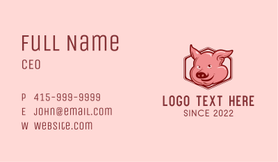 Fresh Pork Dealer Business Card Image Preview