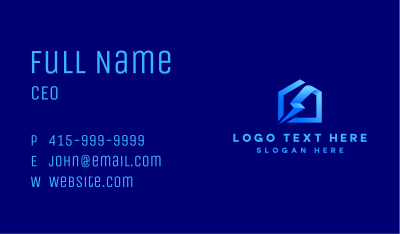 Lightning House Energy Business Card Image Preview