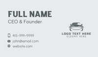 Gray Racing Car Business Card Preview