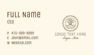 Brown Hill Outdoor Business Card Image Preview