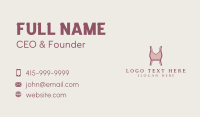 Feminine Lingerie Letter H Business Card Preview