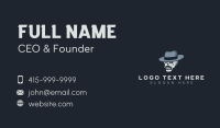 Skull Mafia Hat Business Card Preview