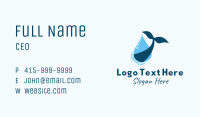 Droplet Whale Tail Business Card Image Preview