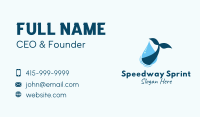 Droplet Whale Tail Business Card Image Preview