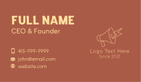 Electric Megaphone Outline  Business Card Image Preview