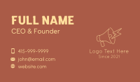 Electric Megaphone Outline  Business Card Image Preview