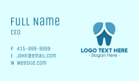 Blue Dentist Dental Tooth Business Card Image Preview