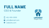 Blue Dentist Dental Tooth Business Card Image Preview