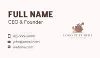 Snail Flower Seamstress Business Card Design
