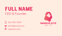 Pink Hairstyling Salon  Business Card Image Preview