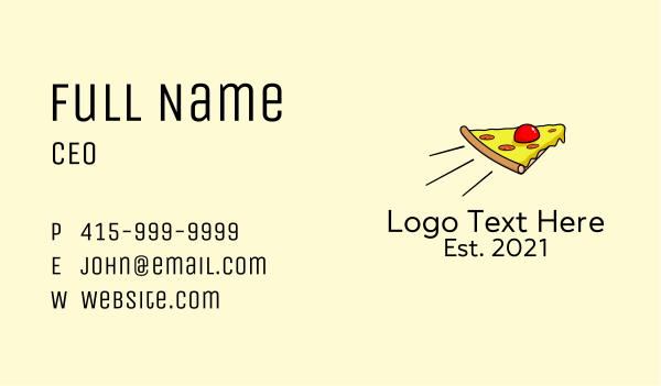 Express Pizza Delivery  Business Card Design Image Preview
