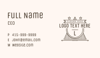 Retro Star Banner Badge Business Card Image Preview