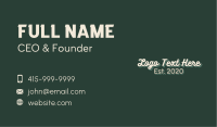 Geek Podcast Wordmark Business Card Image Preview