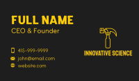 Golden Hammer Outline  Business Card Image Preview