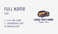 Blazing Race Car Business Card Image Preview