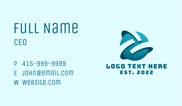 Tech Gaming Planet Business Card Design Image Preview