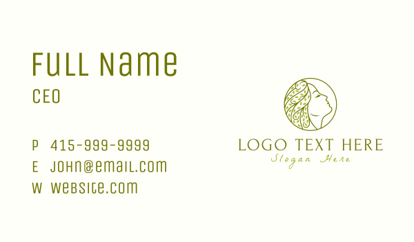 Beauty Nature Goddess Business Card Design Image Preview