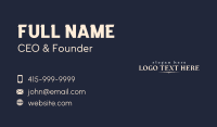 Elegant Luxury Professional Wordmark Business Card Preview