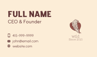 Wild Eagle Aviary  Business Card Image Preview