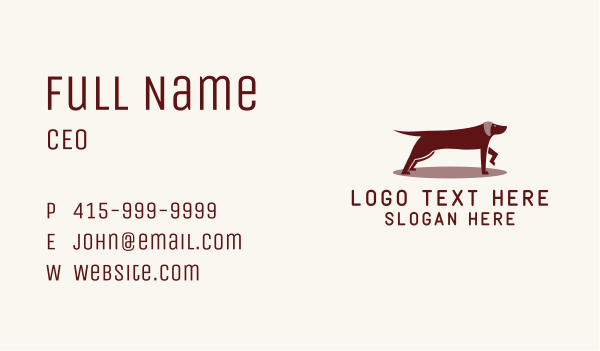 Alert Pet Dog  Business Card Design Image Preview