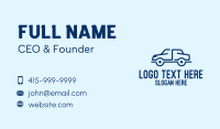 Simple Blue Automotive Car Business Card Design