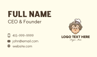 Grandmother Chef Cook Business Card Design