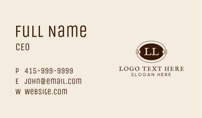 Antique Store Lettermark  Business Card Image Preview
