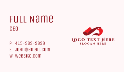 Carpet Fabric Weaver Business Card Image Preview