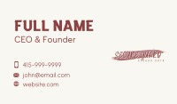 Watercolor Makeup Wordmark Business Card Image Preview