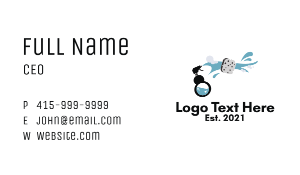 Bottle Spray Cleaner Business Card Design Image Preview