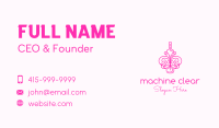 Pink Butterfly Wine Business Card Image Preview