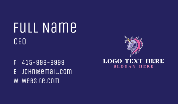 Gaming Mythical Creature Business Card Design Image Preview