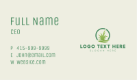 Circle Lawn Grass Business Card Image Preview