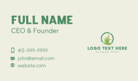 Circle Lawn Grass Business Card Image Preview